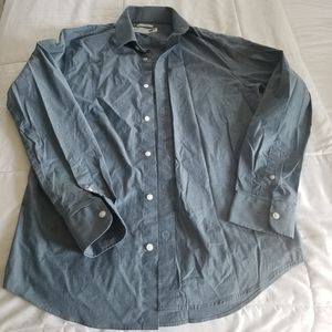 Old navy blue dress shirt